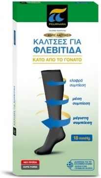 Pournara Socks Phlebitis Without Elastic 4780-15 Blue 5201157598524