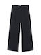 Kids Linen Trousers Black