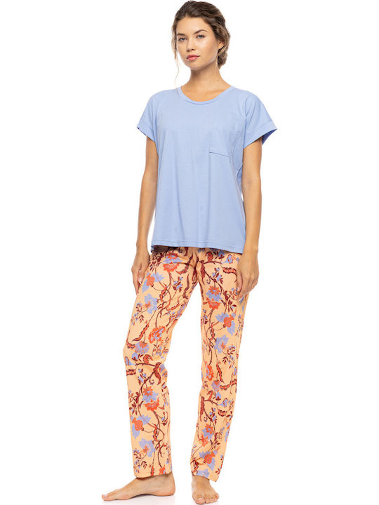 Pink Label Sommerliches Damen-Schlafanzug-Set