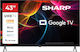 Sharp Smart Τηλεόραση 43" 4K UHD LED 43HL4265E HDR (2025)