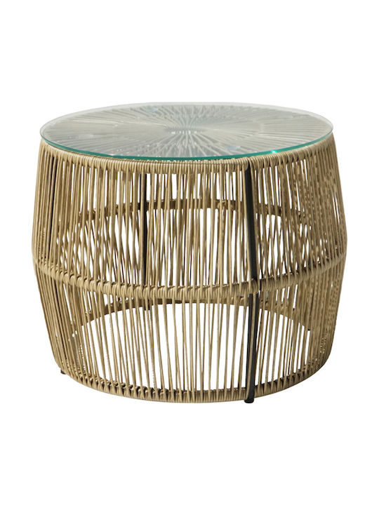 Tisch für kleine Außenbereiche Stabil Adela Natural Shade 47x47x38cm