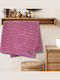Lino Home Πετσέτα Προσώπου Loomline 50x100εκ. Κοραλί Βάρους 600gr/m²