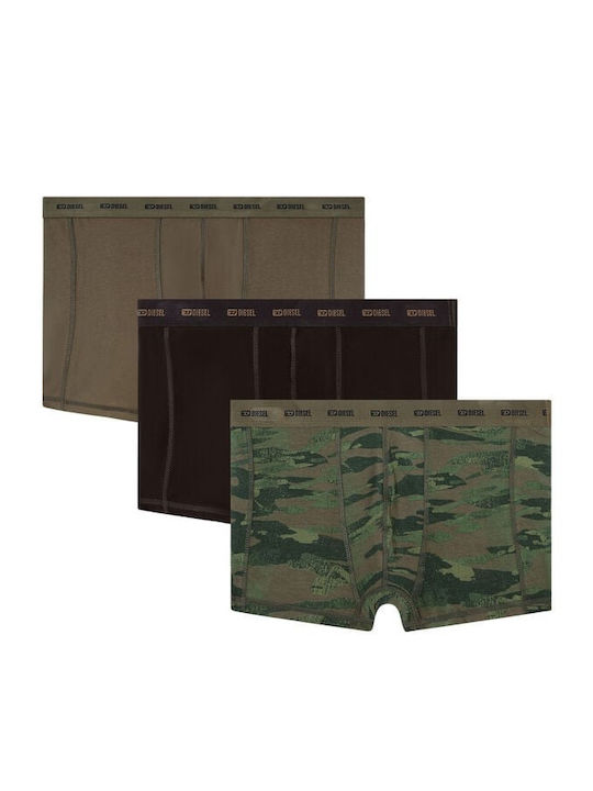 Diesel Ανδρικά Μποξεράκια Πολύχρωμα 3Pack