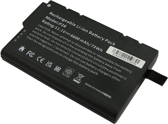 Avizar Baterie Laptop Li-ion 6.6a Compatibilă Dr202 11.1v 73w Neagră