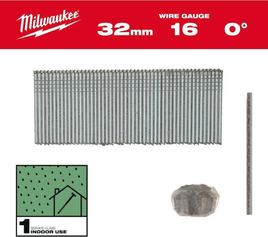 Milwaukee Știfturi 16g 25mm 0° M18 Fn16gs 5000buc