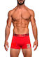 Men's Boxer Red with Patterns