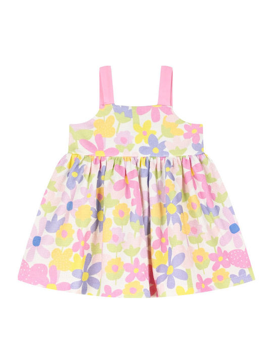 Girls Dress Sleeveless Floral Multicolour
