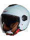 Pilot Fly SV Sea Green Motorcycle Helmet Jet ECE 22.06 1300gr with Sunvisor