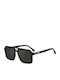 Boss Unisex Sunglasses with Black Horn-Rimmed Frame and Black Lens Boss 1894/S 807/I8