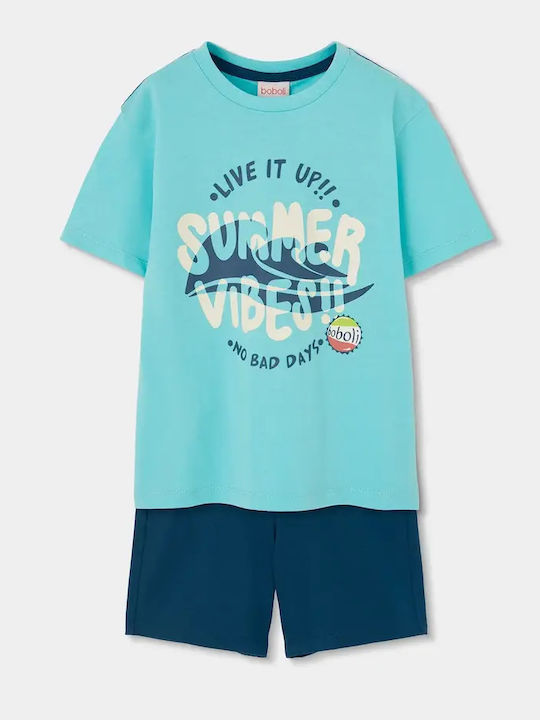 Kids Clothing Set with Shorts Summer 2 Pieces Blue