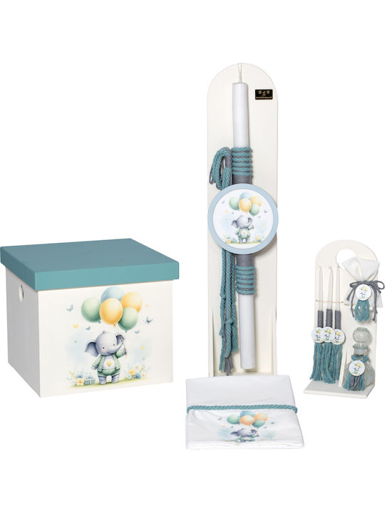 Baptism Set with Elephant Theme