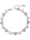 Senza Women's Bracelet with Heart Design in Steel