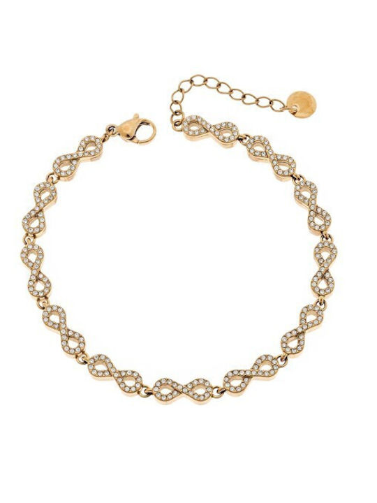 Senza Women's Bracelet with design Infinity Gol...