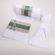 Set Christening Oilcloths Tsagali White 2 Pieces