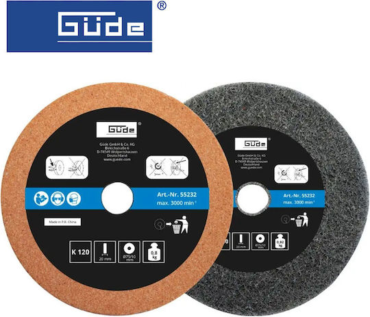 Schleifstein Set 75x10x20mm K 120/400 Gude 55232