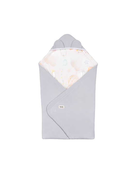 Lionelo Pătură Pepinieră Swaddling pături 100% bumbac Albastru 90x90cm
