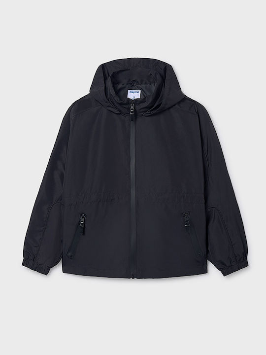 Mayoral Kids' Casual Jacket Windproof Black