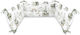 Qmini Панта Класическа Вътрешен Rainbow 30x180см