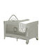 Lionelo Flower Loc de joacă 2 Nivele cu Schimbător & Saltea Bej 60x120cm