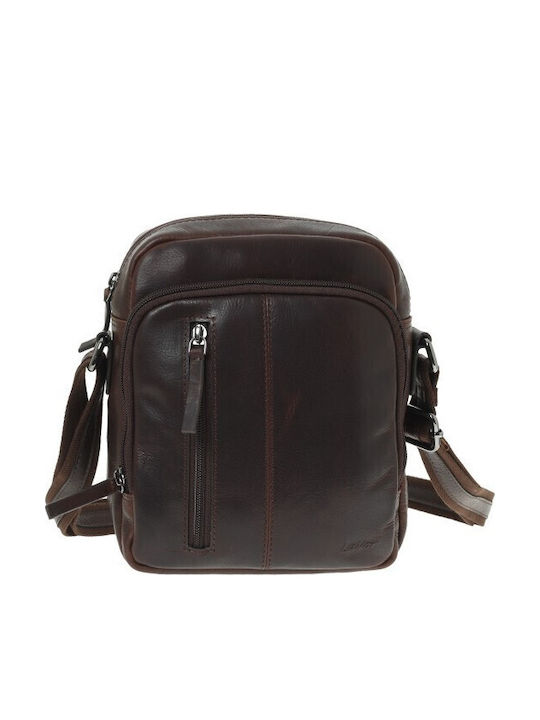 Lavor Leather Men's Bag Shoulder / Crossbody Brown