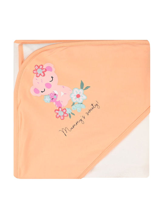 Energiers Baby Hooded Bath Towel 90x90cm