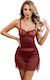 Jeini Διάφανο Babydoll Μπανέλα Πλαϊνά Δαντέλα
