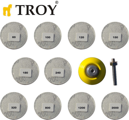 Комплект Шкурове За Полиране 101 Бройки 2“ Troy 25930