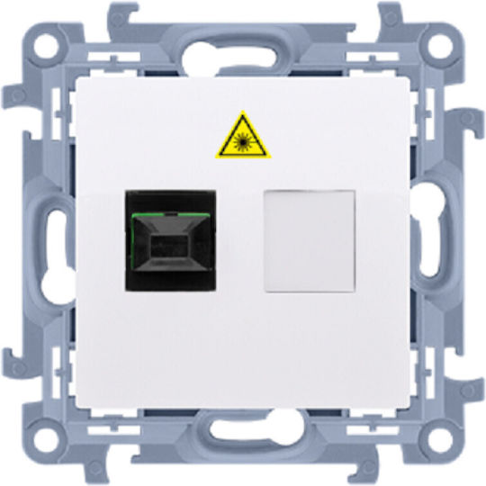 Simon 10 Light Socket Optical Single White Cgs1.01/11