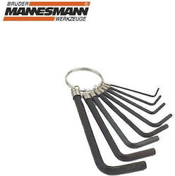 Hex Key Wrench Set 8 Pcs 2 10 Mm Mannesmann 180-10 Cv