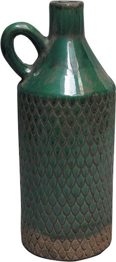 keleman Βάζο Κεραμικό Πράσινο 15x13.5xΥ37cm
