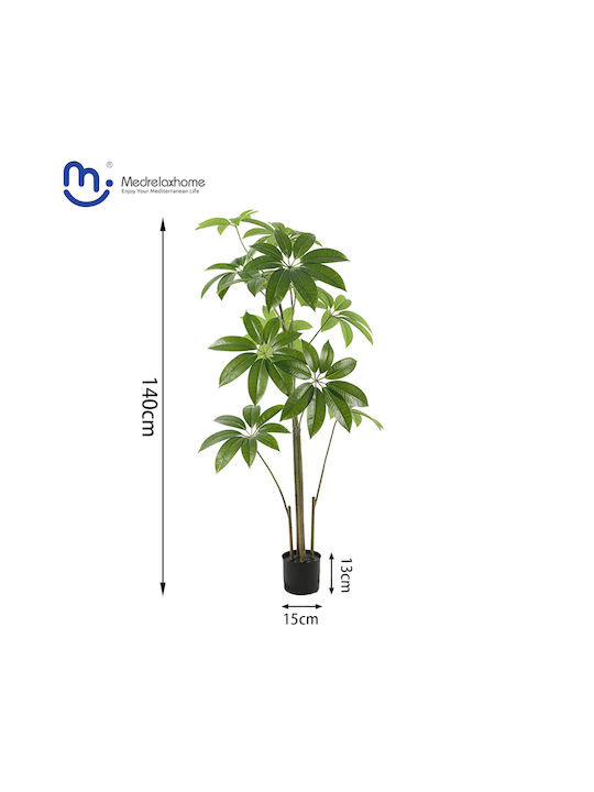 Medrelaxhome Decorative Artificial Pachira Plant Height 140cm