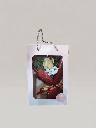 Seifenrosen Weiß-Creme Mini Blumenstrauß Seifenrosen Weiß-Creme Mini Blumenstrauß