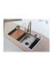Tema Drop-In Sink Inox with Faucet W80xD45cm Silver