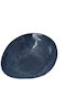 keleman Teller Suppe Oval Keramik Blau 19.5x17.5cm