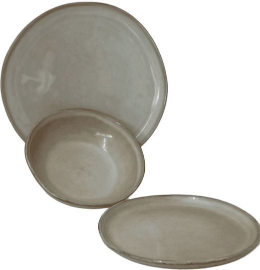 keleman Teller Untiefe Keramik Beige 26cm