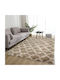 Kraft World Rutschfest Teppich Rechteckig Pelzige Beige