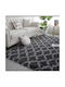 Kraft World Rutschfest Teppich Rechteckig Pelzige Grey, Crpg-design50x80-grey
