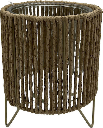 keleman Metallic Lantern Beige 14x14x18cm