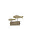 keleman Decorative Figure made of Wood 22.5x8x15cm 1pcs