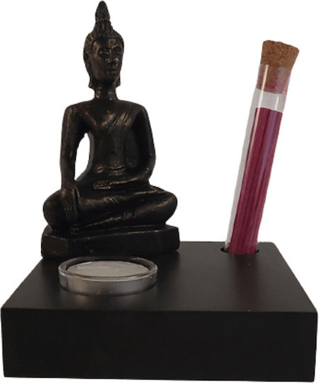 keleman Dekorativer Buddha aus Polyresin 13x13x16cm 1Stück