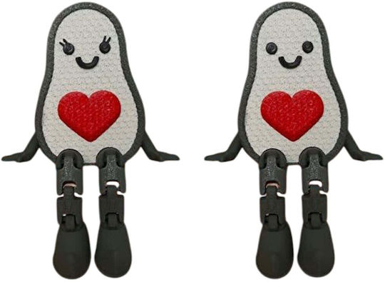 Aberto Design Set of Decorative Figures made of Plastic 8cm 2pcs