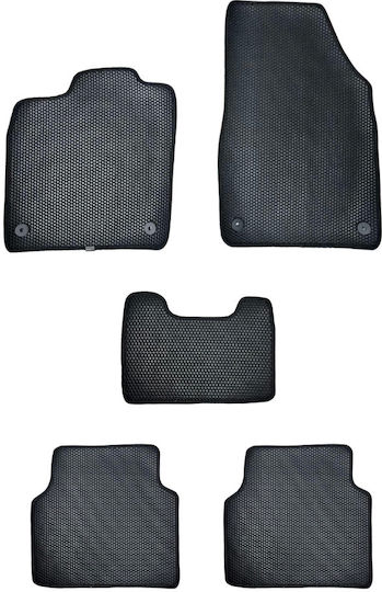 Autopataki Set of Front and Rear Mats 4pcs for Audi e-tron Black