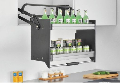 Folding Storage Shelf Opera Cabinet 60cm Stainless Steel