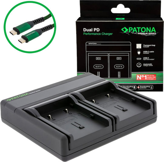 Patona Dublu Încărcător de baterii Premium Compatibil cu JVC