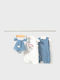 Mayoral Set Onesie With Accessories Soft Blue 3 Pieces