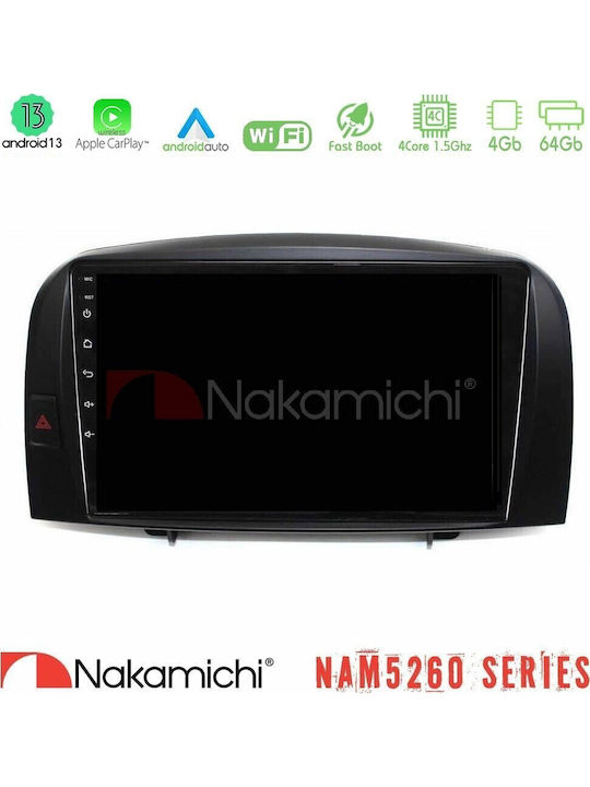 Nakamichi Nam5260 Series 4core Android13 4+64gb Hyundai Sonata 2005-2009 Navigation Multimedia Tablet 10" Carplay + & Android Auto