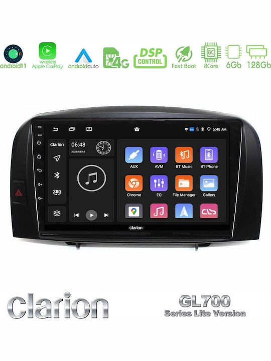 Clarion Gl700 Lite Series 8core Android11 6+128gb Hyundai Sonata 2005-2009 Navigation Multimedia Tablet 10" Carplay + & Android Auto