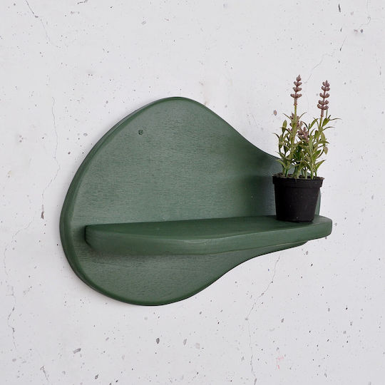 Wall Shelf Green 35x11x23cm