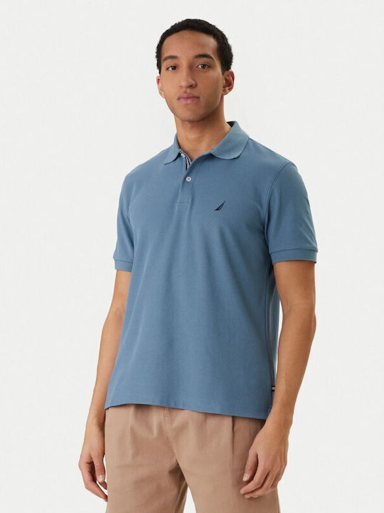 Nautica Polo Short Sleeve Blouse Teal