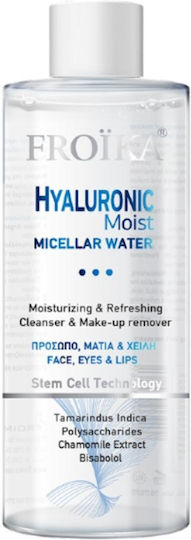 Froika Hyaluronic Moist Micellar Water Face, Eye & Lip Makeup Remover for Oil Control & Moisturizing Action 400ml